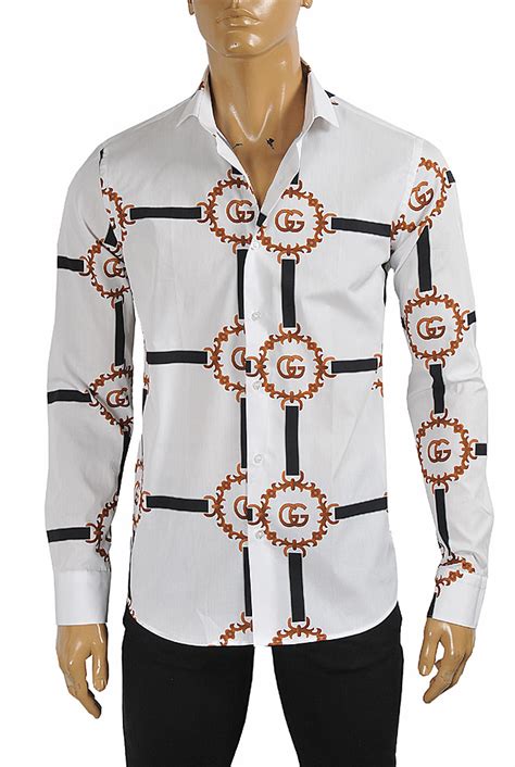 gucci men's dress shirt|authentic gucci dress shirts.